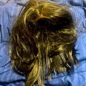 A black straight hair weave